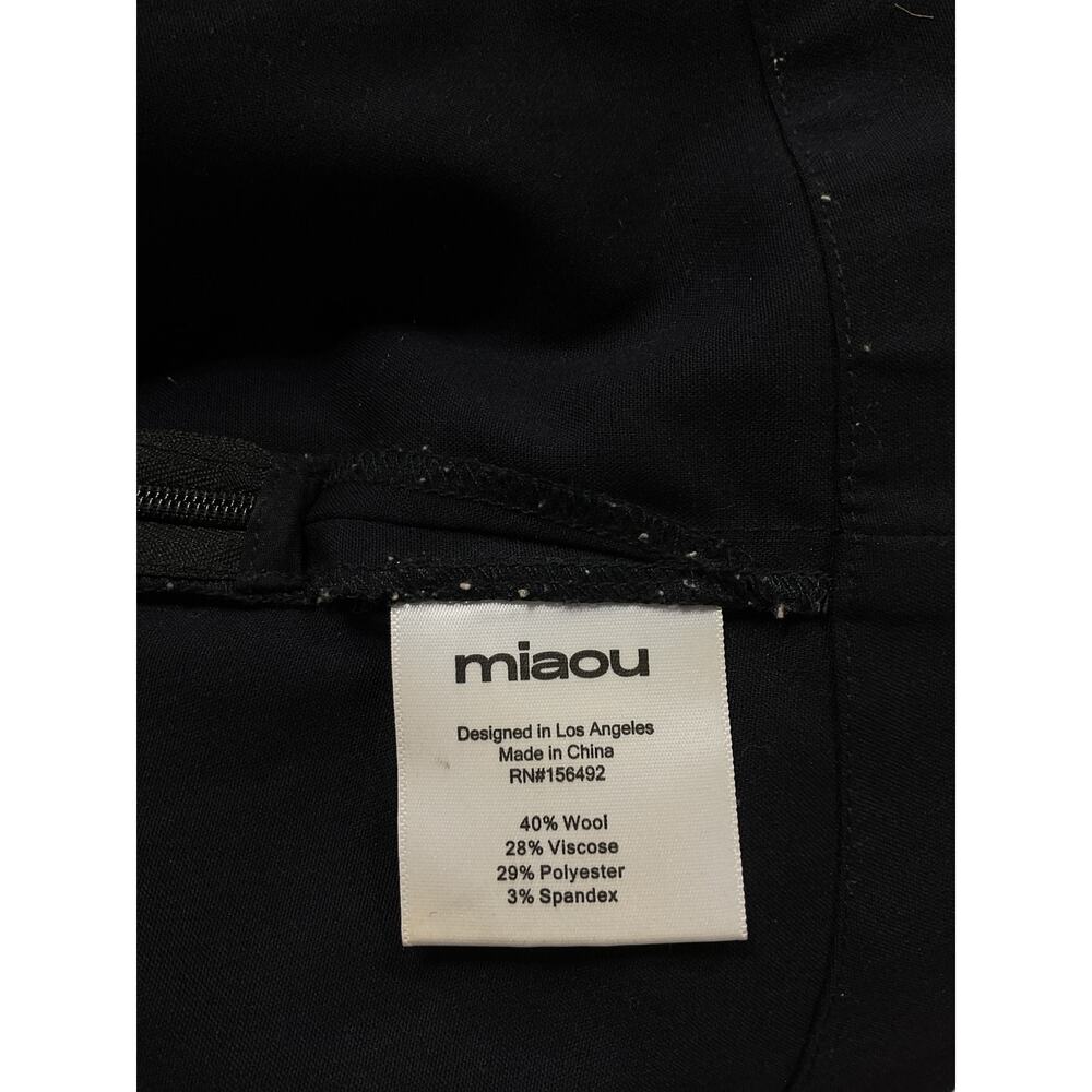 Miaou 'Micro' Black Mini Crepe Skirt Size XS - Picture 5 of 5